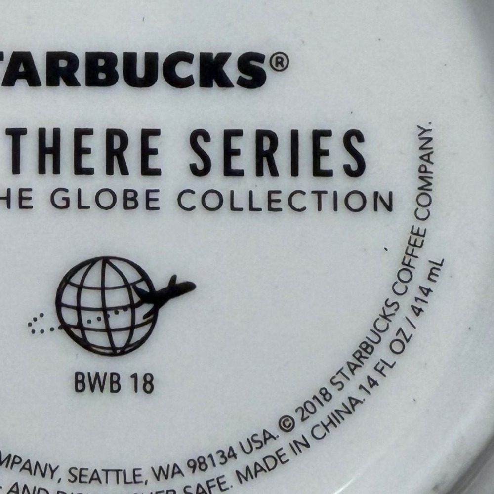 Starbucks Been There Series Atlanta Coffee Mug 14oz Orange White Tea Cup 2018 - Picture 8 of 10